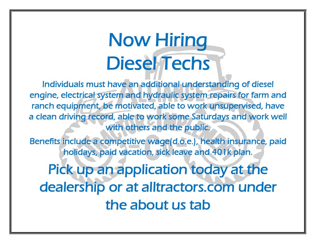 Part Department Hiring Poster